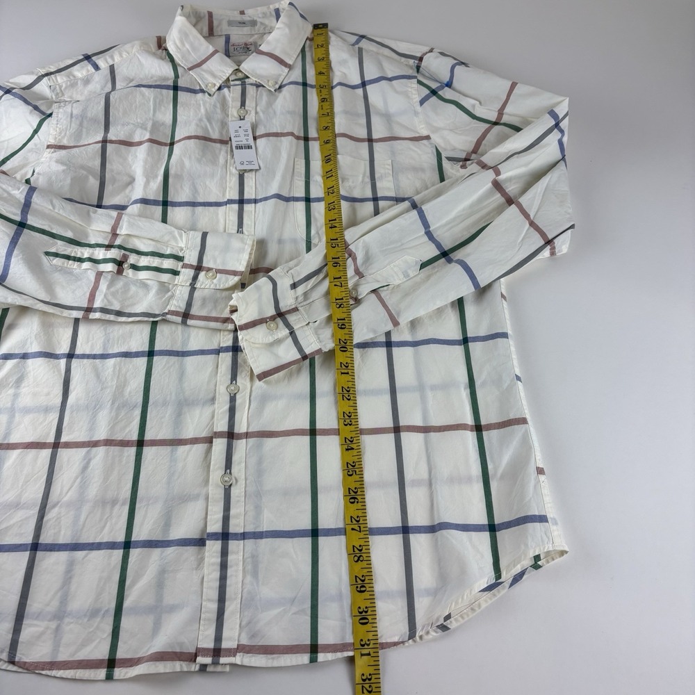 J Crew Shirt Mens XL Slim‎ Cotton Button Down Secret Wash New With Tags - Picture 6 of 9